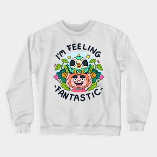 Mr. mokoko happy Crewneck Sweatshirt